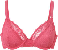 Tchibo - Női merevítős melltartó csipkével, pink