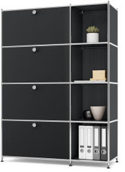 Tchibo - Fémpolc /Cn3 4 lenyíló ajtóval - fekete