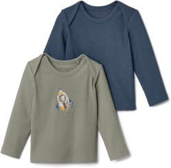 Tchibo - 2 bordázott kisgyerek felső - kisgyerek - méret 50/56 - kék