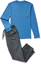 Tchibo - Férfi pizsama szövött nadrággal - férfi - méret S 44/46 - kék