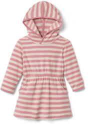 Tchibo - Lány kapucnis frottírruha - méret 158/164 - rózsaszín/csíkos