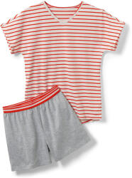 Tchibo - Lány rövidnadrágos pizsama - lány - méret 122/128 - fehér/csíkos