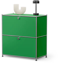 Tchibo - /Cn3 fém komód 2 lenyíló ajtóval - zöld