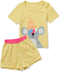 Tchibo - Rövidnadrágos gyerekpizsama - uniszex - méret 122/128 - sárga/mintás