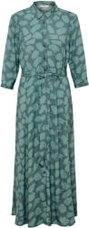Tchibo - Nyomott mintás ingruha - nő - méret 36 - zöld/mintás