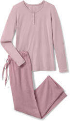 Tchibo - Női pamutflanel pizsama - nő - méret M 40/42 - rózsaszín