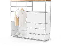 Tchibo - /Cn3 fém komód fa felső lappal - fehér - tchibo - 379 995 Ft