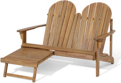 Tchibo - Adirondack dupla kerti szék kihúzható lábtámasszal - barna