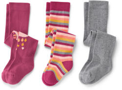 Tchibo - 3 pár kisgyerek harisnyanadrág - kisgyerek - méret 74/80 - szürke