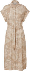 Tchibo - Nyomott mintás lenvászon ruha - nő - méret 38 - bézs/mintás