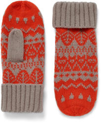 Tchibo - Női kötött egyujjas kesztyű - nő - méret 6, 5 - fehér/mintás