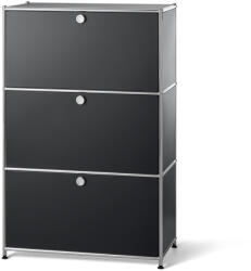 Tchibo - Fémpolc 3 ajtóval - fekete