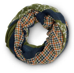 Tchibo - Nyomott mintás körsál - kék