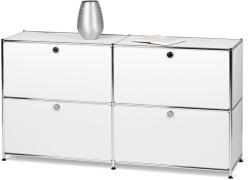 Tchibo - /Cn3 komód négy lenyíló ajtóval - fehér