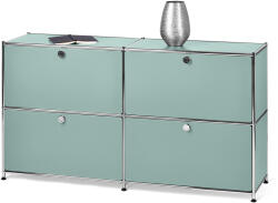 Tchibo - /Cn3 fém komód 4 lenyíló ajtóval - zöld
