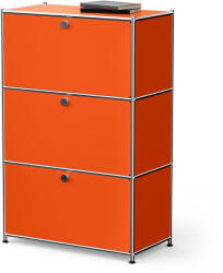 Tchibo - /Cn3 fém komód 3 lenyíló ajtóval - narancssárga