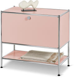 Tchibo - /Cn3 fém komód 1 lenyíló ajtóval - rózsaszín