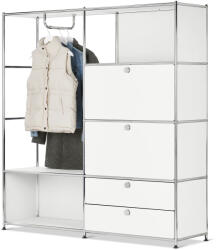 Tchibo - /Cn3 gardróbszekrény 2 lenyíló ajtóval és 2 fiókkal - fehér