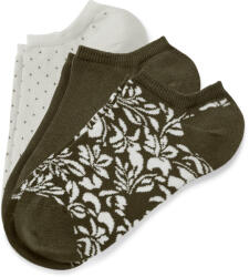 Tchibo - 3 pár bokazokni - nő - méret 35-38 - fehér