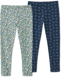 Tchibo - 2 kislány leggings szettben - kisgyerek - méret 74/80 - kék/mintás
