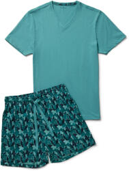 Tchibo - Férfi rövidnadrágos pizsama - férfi - méret L 52/54 - kék/mintás