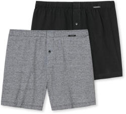 Schiesser 2 Schiesser boxeralsó pamutból - férfi - méret S/4 - fekete