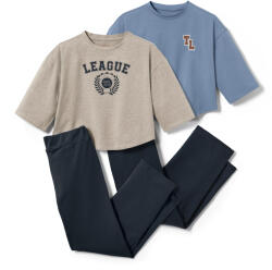 Tchibo - 2 lány pizsama szettben - Gyerek - méret 122/128 - kék