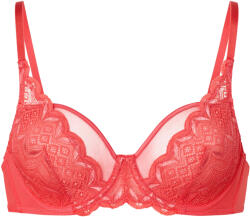 Tchibo - Női merevítős melltartó csipkével - nő - méret 85B - piros