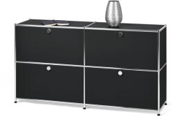 Tchibo - /Cn3 komód négy lenyíló ajtóval - fekete