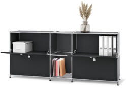 Tchibo - Fém komód „Cn3 4 lenyíló ajtóval - fekete