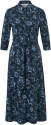 Tchibo - Női dzsörzé midiruha - nő - méret 38 - kék/mintás