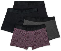 Tchibo - 4 db férfi boxeralsó - férfi - méret S/4 - fekete/mintás
