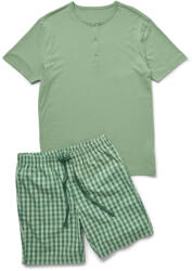 Tchibo - Férfi rövidnadrágos pizsama - férfi - méret XL 56/58 - zöld/kockás