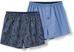 Tchibo - 2 férfi szövött boxeralsó - férfi - méret L/6 - kék/paisley