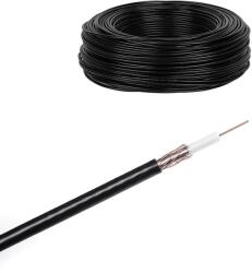 Cabletech KAB0026A-M Koax kábel RG-59 5, 7mm, fekete, réz, /méter (KAB0026A)