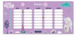Cute Animals Cute Animals: Unikornis mintás egylapos órarend