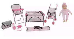 Bambolina Bambolina: Óriás játékbaba készlet kiegészítőkkel - 10 db-os