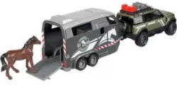 Majorette Majorette: Land Rover lószállító autó fény- és hanghatásokkal - 25 cm - kreativjatek