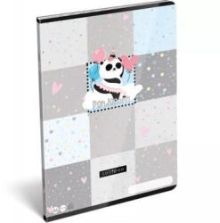 Lizzy Card Pandacorn: Négyzetrácsos füzet, 32 lap - A4 - kreativjatek