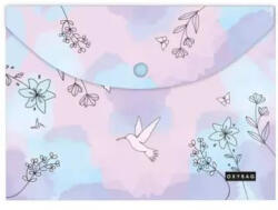 Oxybag Kolibri mintás műanyag irattartó tasak, patentos - A4