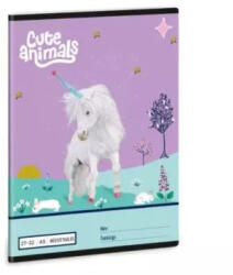 Cute Animals Cute Animals: Unikornis mintás négyzethálós füzet, A5-ös