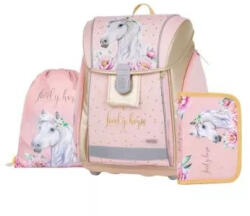 KARTON P+P Horse Romantic prémium iskolatáska szett - 3 részes