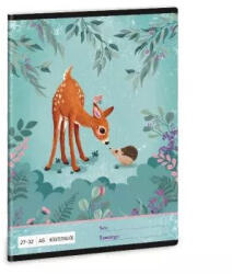 My Secret Garden My Secret Garden: Őzike mintás négyzetrácsos füzet, A5