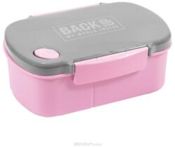 DERFORM Backup uzsonnás doboz lányoknak, rózsaszín-szürke