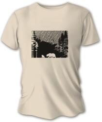 TETRAO Női rövid ujjú póló medve - homok