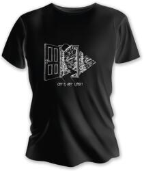 TETRAO Férfi rövid ujjú póló ajtó - fekete