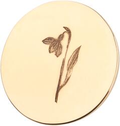 TETRAO Arany fülbevaló medál hóvirág