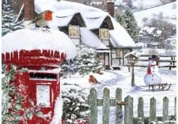 Alipson Puzzle 50054 - Robins in the Snow - 500 db-os puzzle (50054)