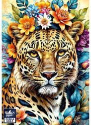 Black Sea BS82444 - Among the Flowers - Leopard - 500 db-os puzzle (BS82444)