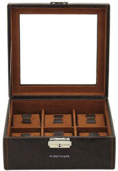 Friedrich Lederwaren Bond 20085-3 Casetă elegantă cu depozitare pentru 6 ceasuri